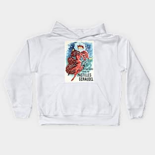 GERAUDEL PASTILLES Lozenges Paris Art Nouveau Jules Cheret Kids Hoodie